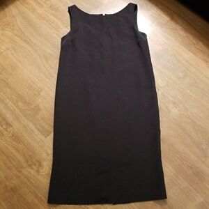 Dana Buchman Black Sleeveless Midi Sheath Dress